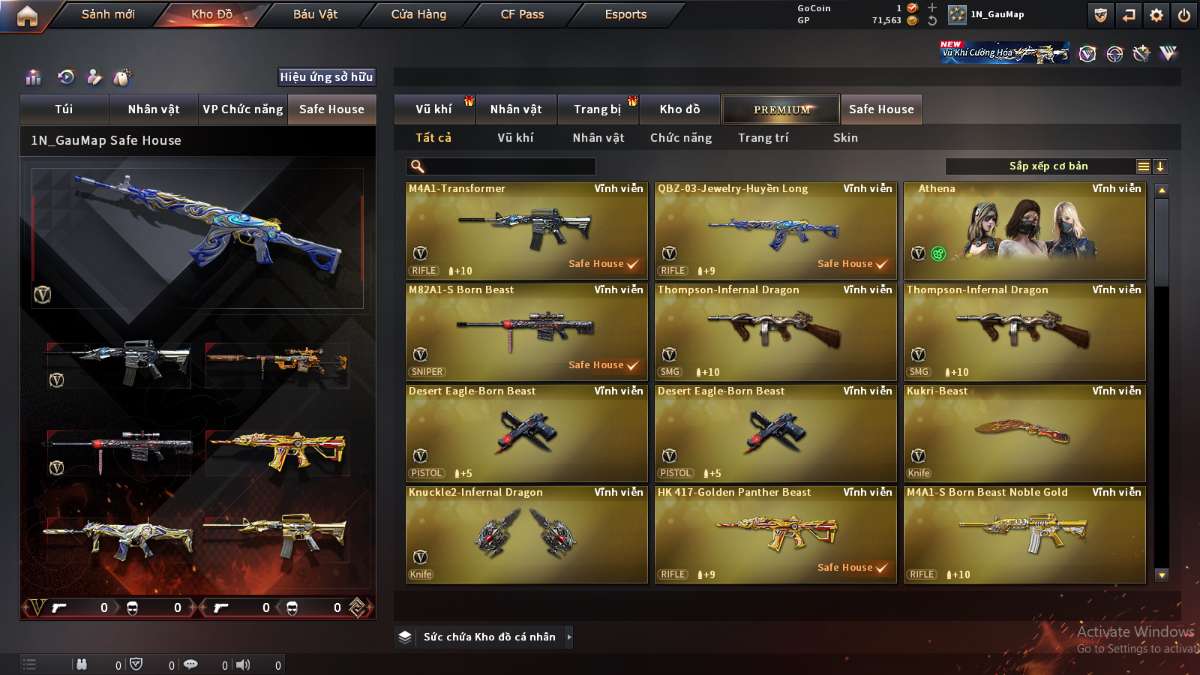 shop acc cf uy tin gia re